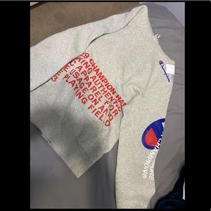 Grey champion hoodie